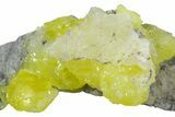Lemon-Yellow Brucite on Matrix - Balochistan, Pakistan #354670-1